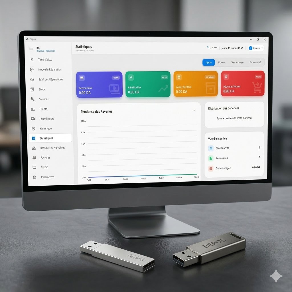 Bepos Dashboard and USB